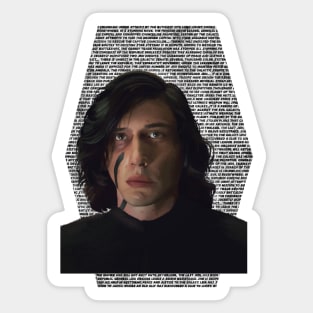 Adam Driver Portrait MTFBWY Sticker